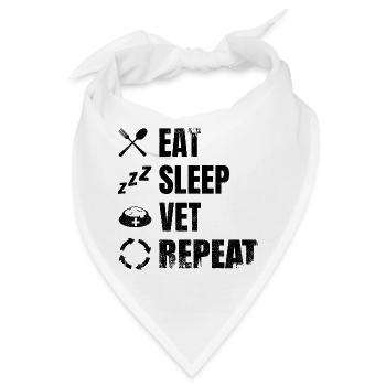 Hundeliebhaber - Bandana - Weiß - Vorne