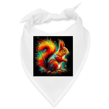 Eichhörnchen - Bandana - Weiß - Vorne