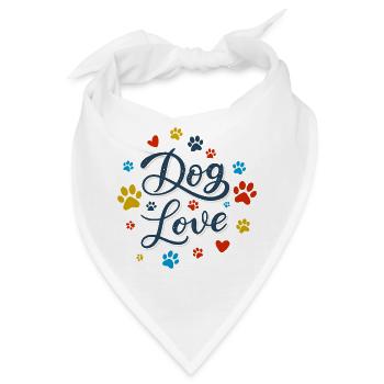 Hundeliebe Drehbuch - Bandana - Weiß - Vorne