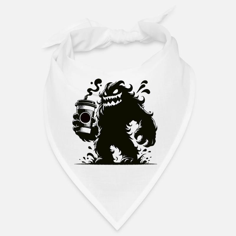 Drôle de café monstre bande dessinée Bandana