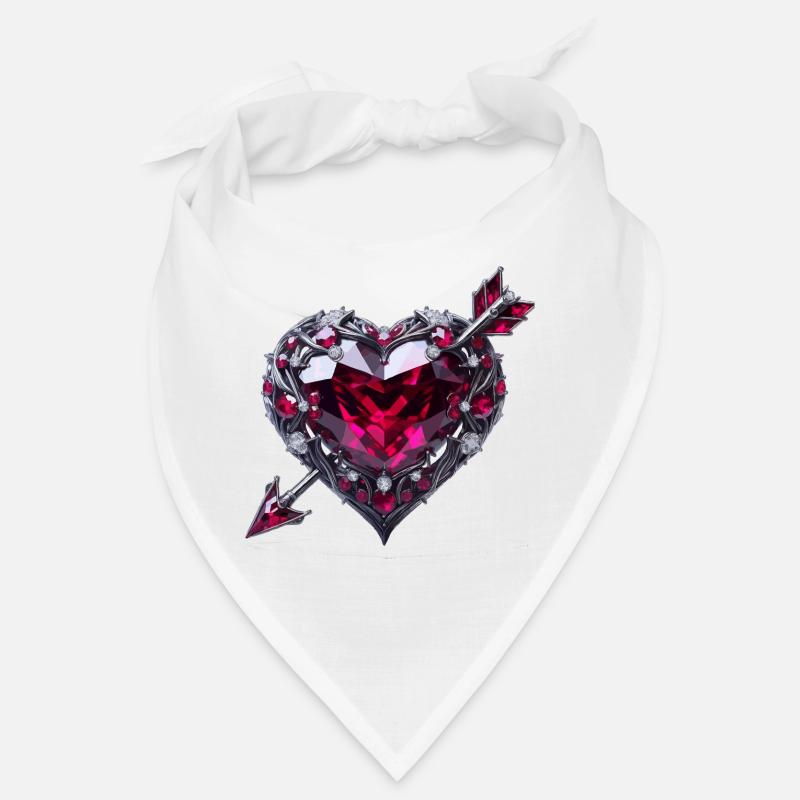 Ruby heart Bandana