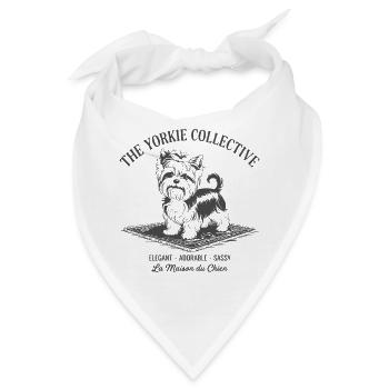 Yorkie Collective Logo Druck - Bandana - Weiß - Vorne