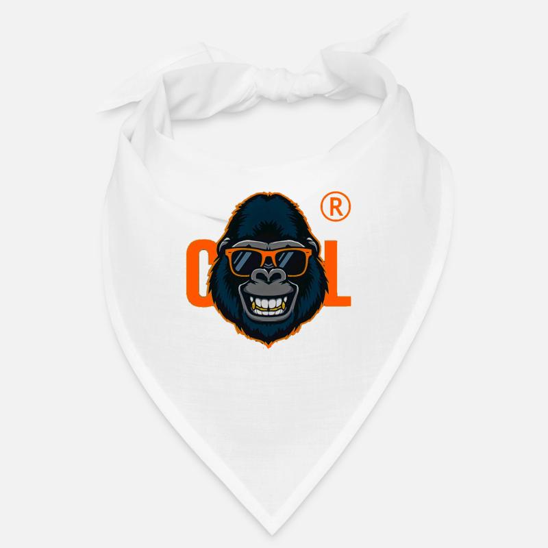 Gorilla with Orange Sunglasses Bandana
