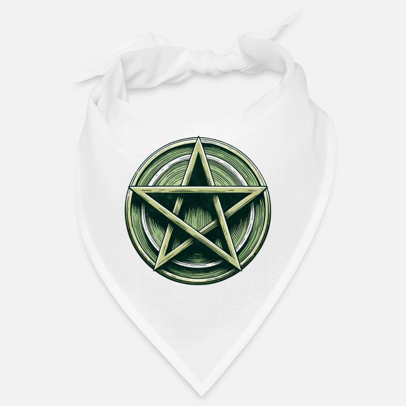 Emerald Pentagram Crest Bandana