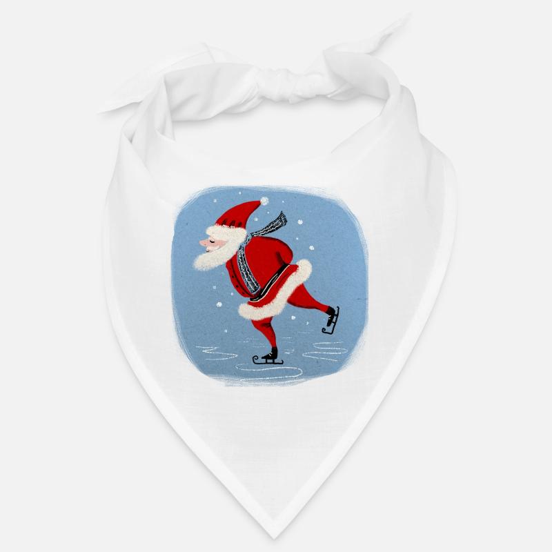 Weihnachtsmann auf Kufen Bandana