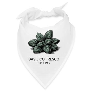 Basilico Fresco – Basilikum - Bandana - Weiß - Vorne
