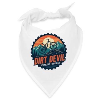 Dirt Devil Mountainbike-Hymne - Bandana - Weiß - Vorne
