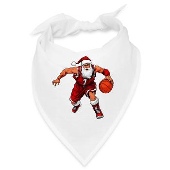 Basketballer Weihnachten - Bandana - Weiß - Vorne