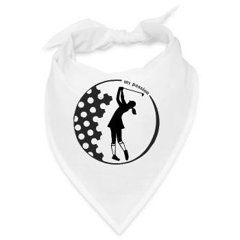Golferin Shirt – Stylish auf dem Green - Bandana - Weiß - Vorne