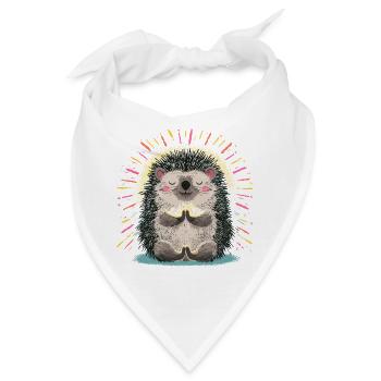 Zen Igel Meditations Igel - Bandana - Weiß - Vorne