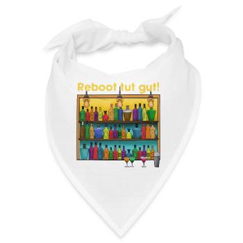 Reboot Barpalette: Bunte Spirituosen - Bandana - Weiß - Vorne