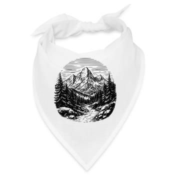Pfad durch den Wald - Bandana - Weiß - Vorne