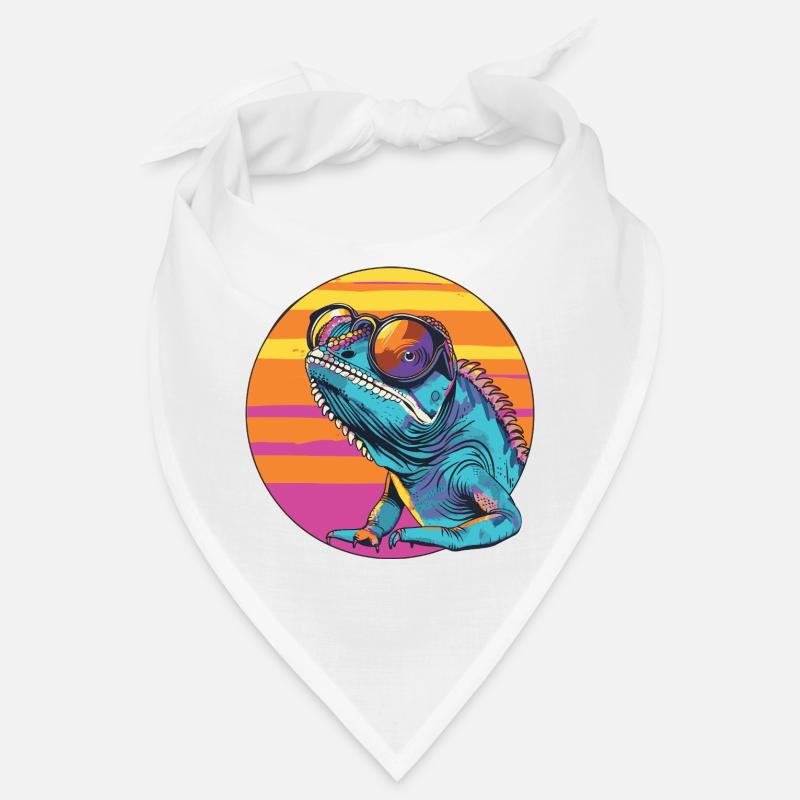 Chameleon with sunglasses Bandana