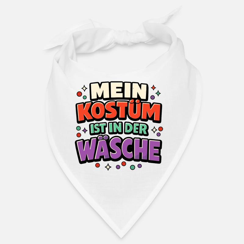Fasching Kostüm Wäsche Spruch Lustig Geschenk Bandana