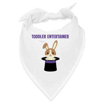 Kleinkind-Zauberhase im Hut: Toddler Entertainer - Bandana - Weiß - Vorne