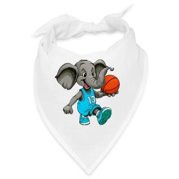 Elefanten Basketball Hooper - Bandana - Weiß - Vorne