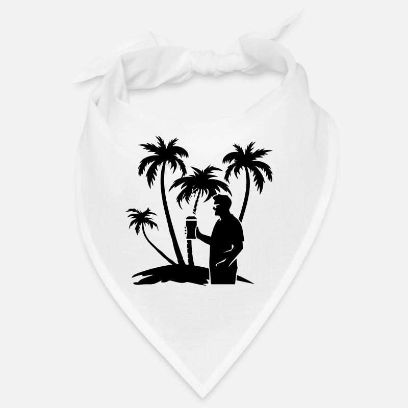 Silhouette de la visite des palmiers de vacances Bandana
