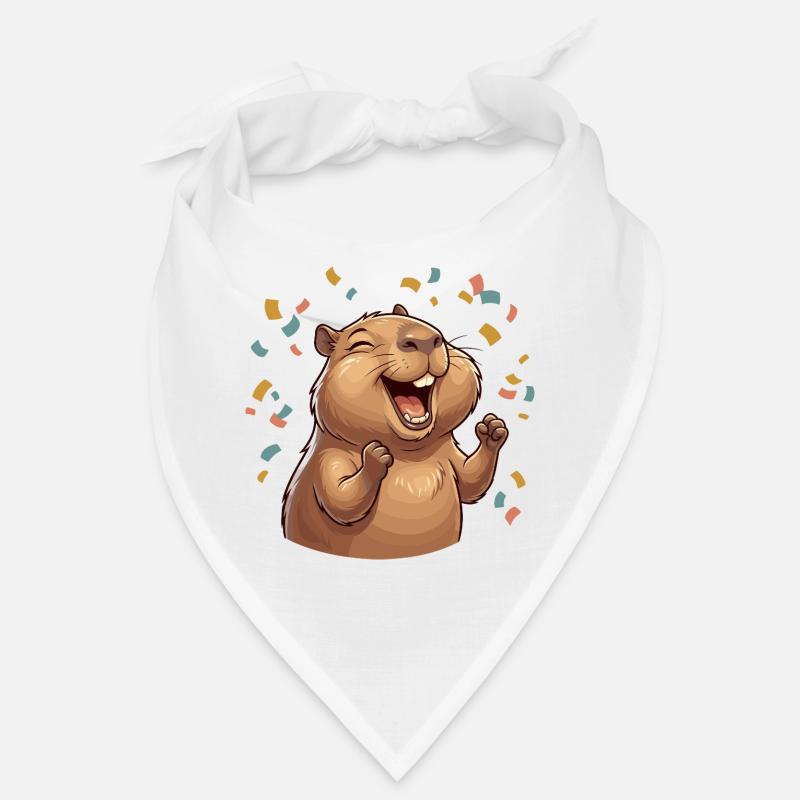 Fröhliches Capybara Wasserschwein Bandana