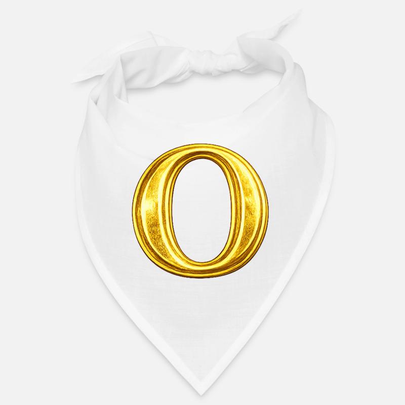 Gold Ring-O Design Bandana