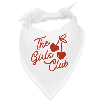 Das Mädchenclub-Kirsch-Skript - Bandana - Weiß - Vorne
