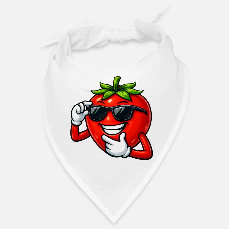 Coole Cartoon Tomate Comic Gemüse Spaß Bandana