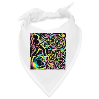 Psychedelic Rock - Bandana - Weiß - Vorne