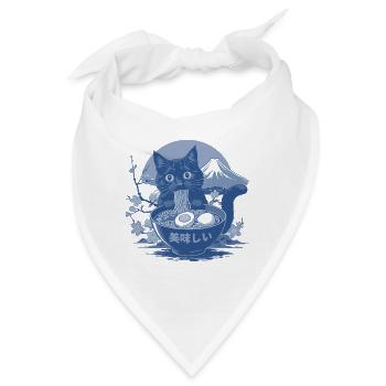 Lecker Katzen Ramen  - Bandana - Weiß - Vorne