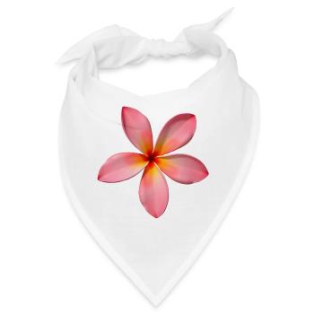 Plumeria Tempelblume - Bandana - Weiß - Vorne