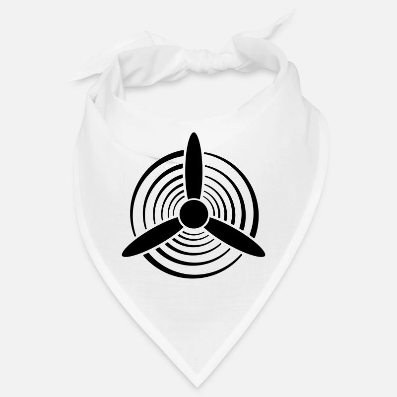 Solid Color Graphic Propeller Bandana