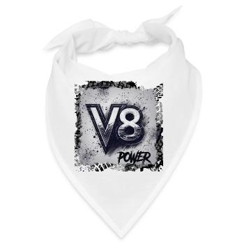V8-Leistung - Bandana - Weiß - Vorne