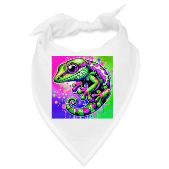 Gecko - Bandana - Weiß - Vorne