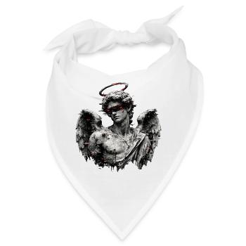 Glitch Angel: Verwundete Statue - Bandana - Weiß - Vorne