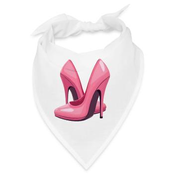 High Heels Schuhe - Bandana - Weiß - Vorne
