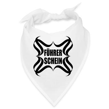 Glückwünsche Führerschein bestanden - Bandana - Weiß - Vorne