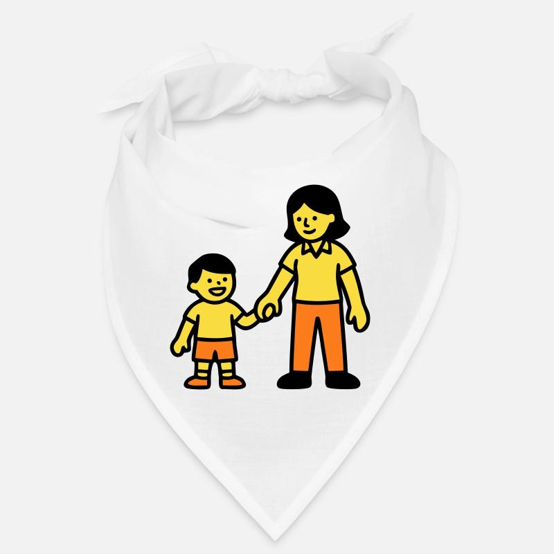 Logo de la main de l’enfant de l’enseignante de maternelle Bandana