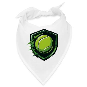 Tennis-Schild im Dynamik-Stil - Bandana - Weiß - Vorne