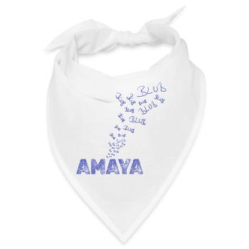 Geschenk für Amaya - Bandana - Weiß - Vorne