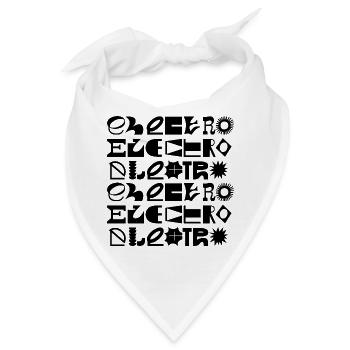Logo-Design der Elektro-Musiktypografie - Bandana - Weiß - Vorne