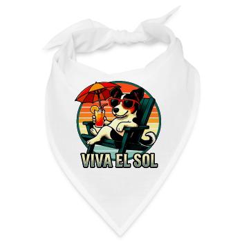 VIVA EL SOL - Bandana - Weiß - Vorne