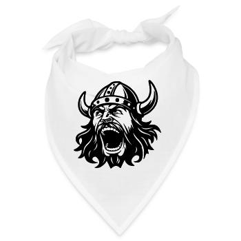 Wikinger Black Head - Bandana - Weiß - Vorne