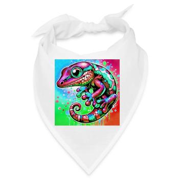 Gecko - Bandana - Weiß - Vorne