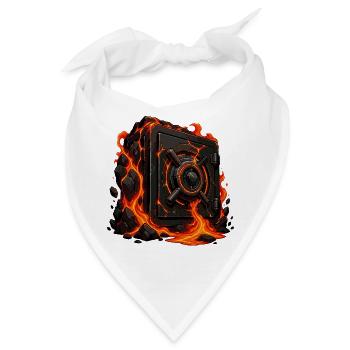 Lava Tresor im Vulkanlicht - Bandana - Weiß - Vorne