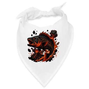Lava-Karpfen Feuersturm - Bandana - Weiß - Vorne