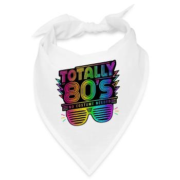 This Is My 80's Costume 80er Jahre - Bandana - Weiß - Vorne
