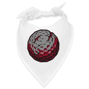 Golfball Meteorit Logo - Bandana - Weiß - Vorne