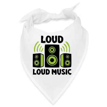 Lautsprecher Boxen Logo - Bandana - Weiß - Vorne