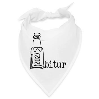 Abi Party 2027, Abitur Bier - Bandana - Weiß - Vorne