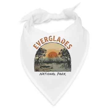 Der Vintage-Everglades-Nationalpark - Bandana - Weiß - Vorne