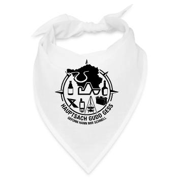 Saarcacher Geocaching Saarland - Bandana - Weiß - Vorne
