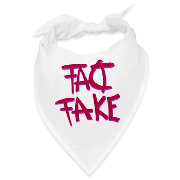 Graffiti Fake Statement Design - Bandana - Weiß - Vorne